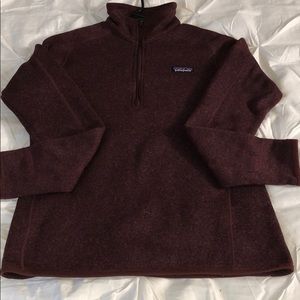 Maroon Patagonia quarter zip